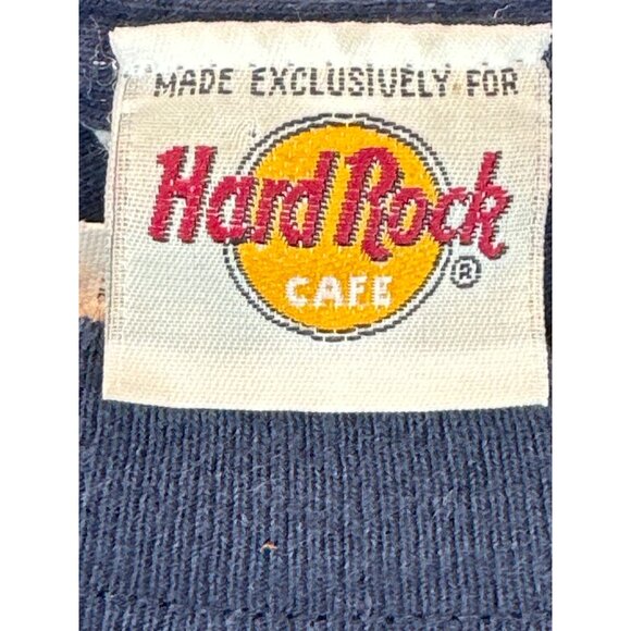 Hard Rock Cafe Las Vegas X-Large Navy Blue Graphic T-Shirt Made In USA Cotton Te - Picture 3 of 6